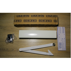 Дверний доводчик GEZE TS 4000 з важільною тягою, білий