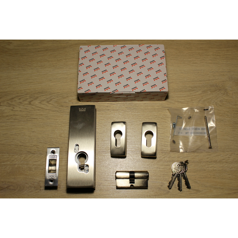 Кутовий замок US10 DORMA universal light для скляних дверей.