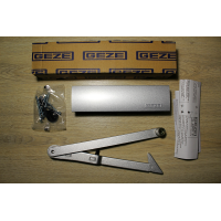 Дверний доводчик GEZE TS 2000 NV ВС + тяга з фіксацією, срібний Дверний доводчик GEZE TS 2000 NV ВС + тяга з фіксацією, срібний