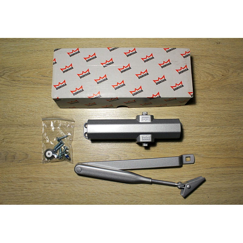 Дотягувач дверний Dorma TS Compakt (Compact) EN 2/3/4 зі складаним важелем, срібло