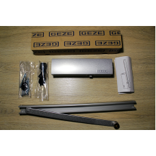 Дверний доводчик GEZE TS 3000 V з ковзною шиною, срібний