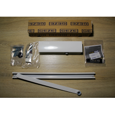 Дверний доводчик GEZE TS 3000 V з ковзною шиною +фіксація, білий