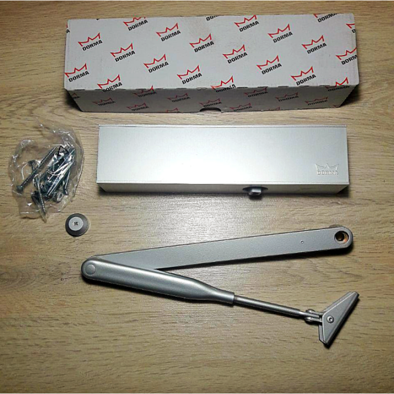 Доводчик Dorma TS-83, EN 3-6, зі складаною тягою, срібло