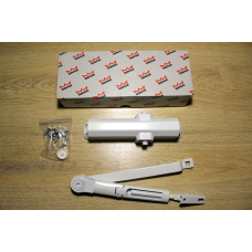 Дотягувач дверний Dorma TS Compakt EN 2/3/4 з фіксацією (ФОП), білий