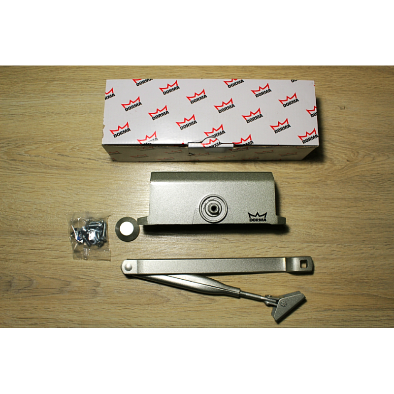 Дотягувач дверний Dorma TS77 EN3 з важільною тягою, срібло