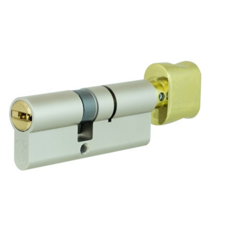 Циліндр замка MUL-T-LOCK INTEGRATOR 62 (31х31T), 5KEY ключ/тумблер, колір латунь