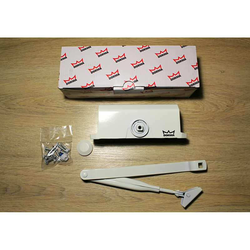 Дотягувач дверний Dorma TS77 EN4 з важільною тягою, білий