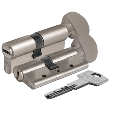 Циліндр KALE 164 DBNEM 70 (35х35Т) тумблер, нікель, підвищеної секретності із захистом зламу та виривання.