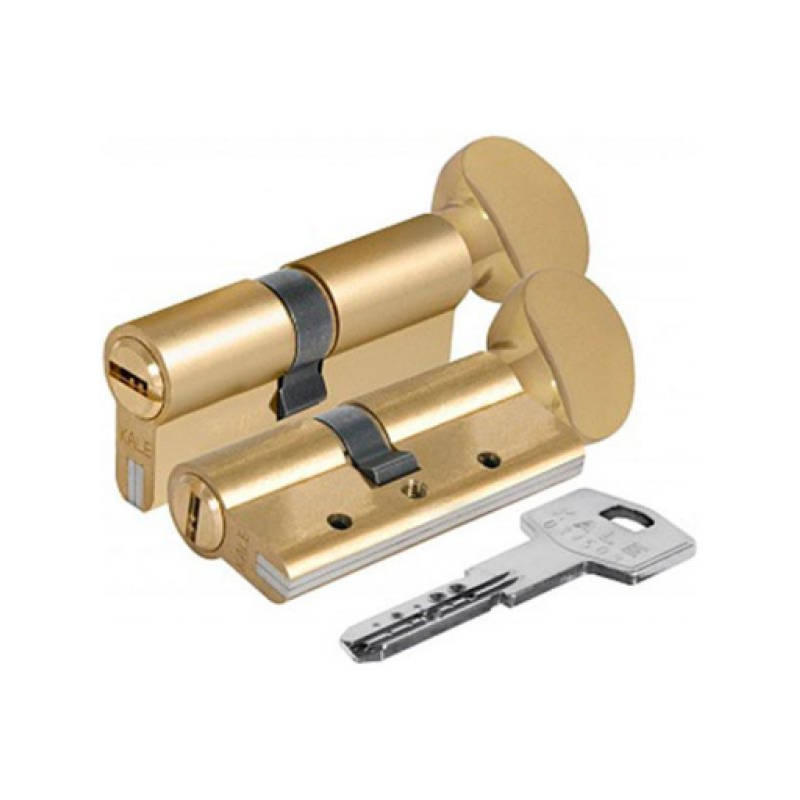 Циліндр KALE 164 DBМE 90 (45х45Т) тумблер, латунь, підвищеної секретності з захистом зламу та виривання