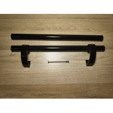 Ручка офісна дверна “Труба“ , чорна, 500мм