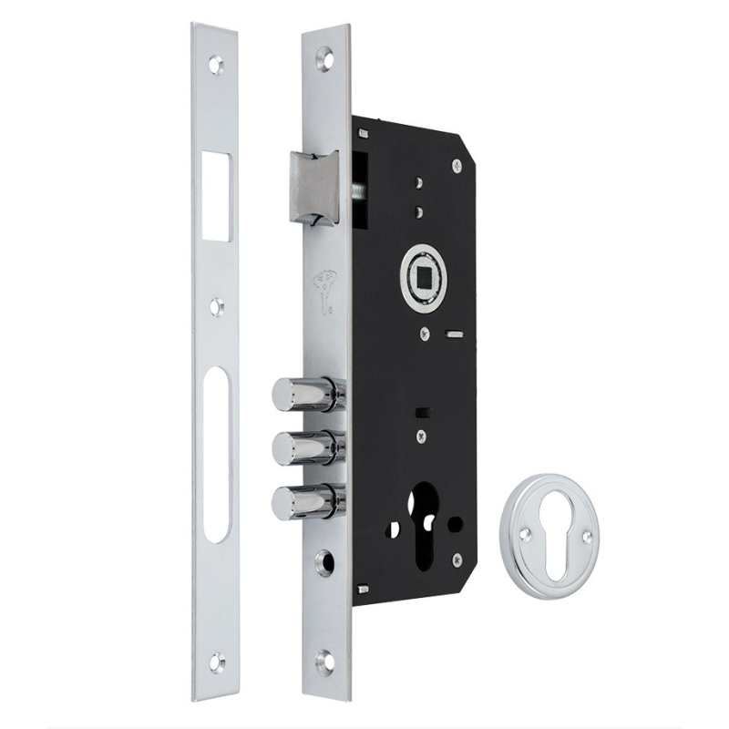 Замок врезной MUL-T-LOCK 1-WAY DIN 204S NC UNIV BS45мм 85мм SP