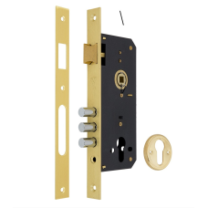 Замок врезной mul-t-lock 1-WAY DIN 204S PB UNIV BS45мм 85мм SP