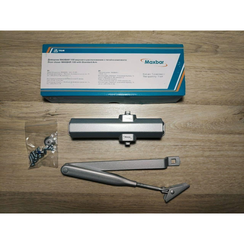 Доводчик Dorma TS Compakt EN 2/3/4 зі складним важелем,срібло