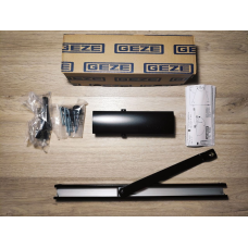 Доводчик GEZE TS 1500 G з ковзною шиною, чорний