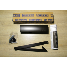 Дверний доводчик GEZE TS 2000 V BC з тягою, коричневий (сила 2/4/5)