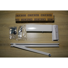 Дверний доводчик GEZE TS 3000 V з ковзною шиною, білий