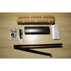 Дверний доводчик GEZE TS 3000 V з ковзною шиною, коричневий