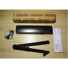 Дверний доводчик GEZE TS 4000 з тягою з фіксацією, коричневий