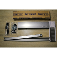 Дверний доводчик GEZE TS 5000 з ковзною шиною + фіксація, срібний