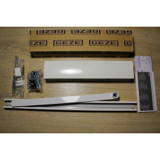 Дверний доводчик GEZE TS 5000 з ковзною шиною + фіксація, білий