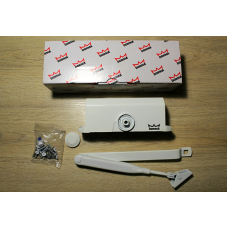 Дотягувач дверний Dorma TS77 EN2 з важільною тягою, білий