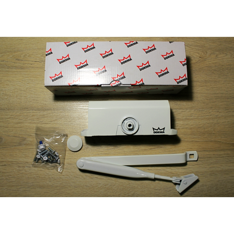 Дотягувач дверний Dorma TS77 EN2 з важільною тягою, білий