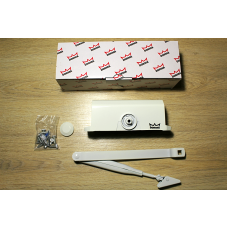 Дотягувач дверний Dorma TS77 EN3 з важільною тягою, білий