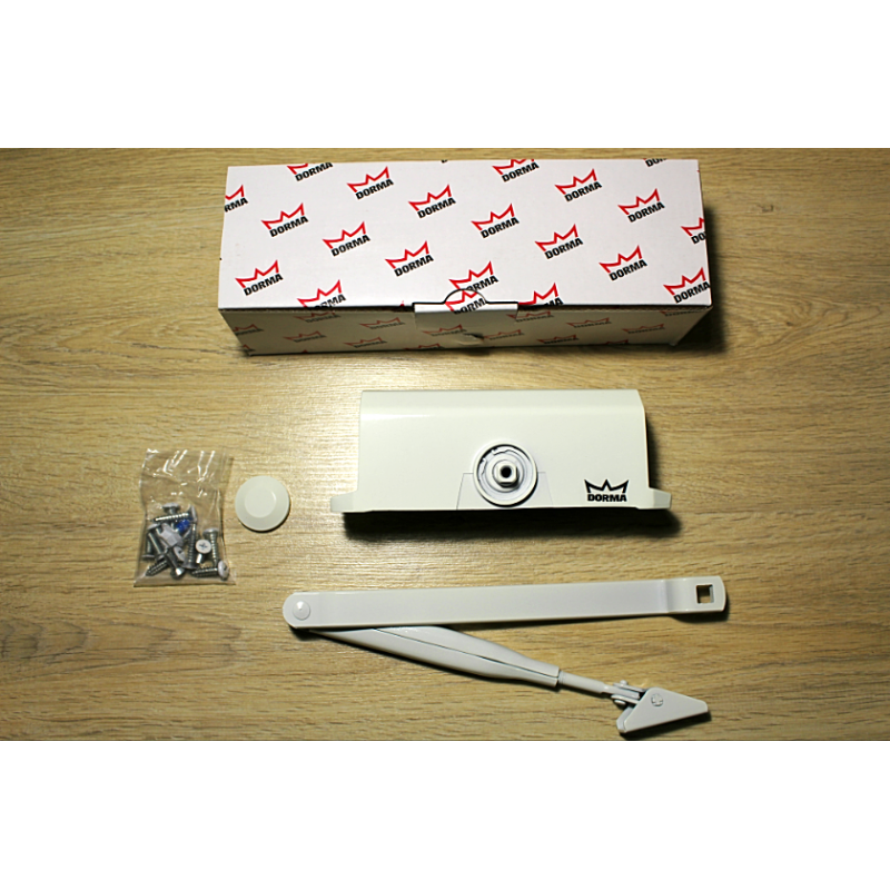 Дотягувач дверний Dorma TS77 EN3 з важільною тягою, білий