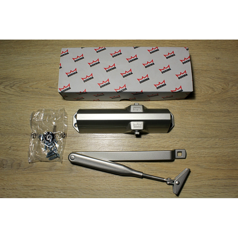 Дотягувач дверний Dorma TS68 з важільною тягою, срібний