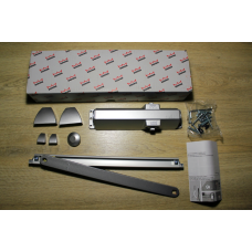 Дотягувач дверний Dorma TS 90 Impulse (Імпульс), EN3-4 з ковзною шиною, срібний