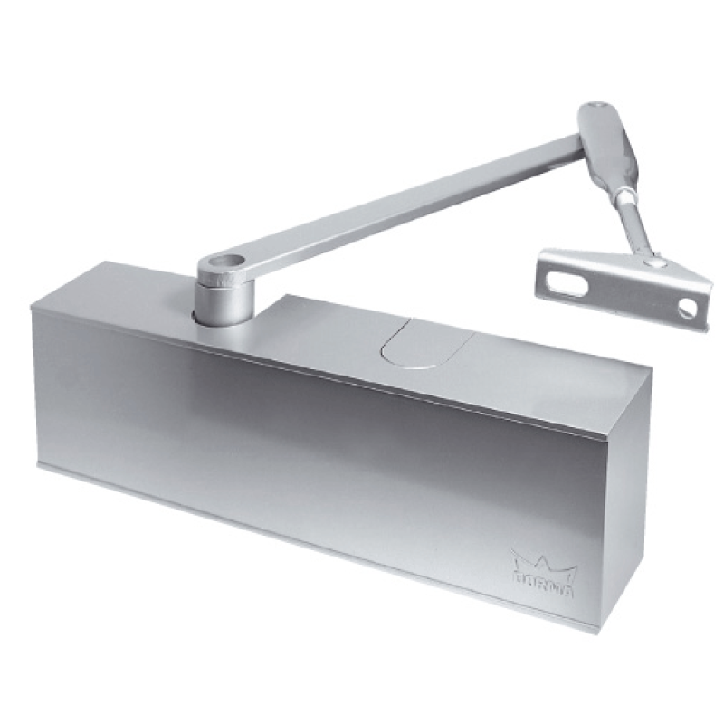 Дотягувач дверний Dorma TS-72, корпус EN 2-4, зі складною тягою, білий