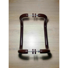 Ручка офісна дверна “П-образна“ (скоба) 300мм, коричнева