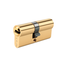 Циліндр KALE 164 SNC 90мм (45х45) ключ/ключ, Латунь, із захистом від висвердлювання