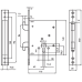 Замок врізний MUL-T-LOCK 1-WAY DIN 352K NC UNIV BS60 мм SP